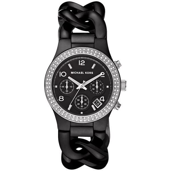 Michael Kors Ladies' Black Chain-Link Bracelet Watch MK5388