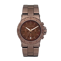 Michael Kors Watch Ladies Chrono Brown Plated ..