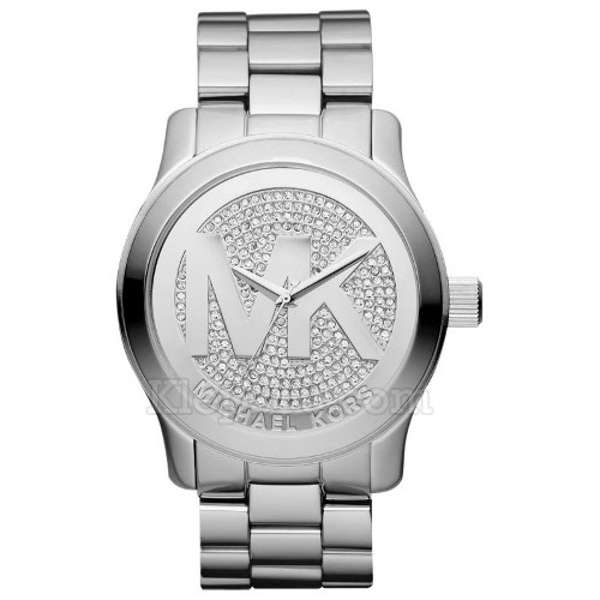 Michael kors silver diamond watch best sale