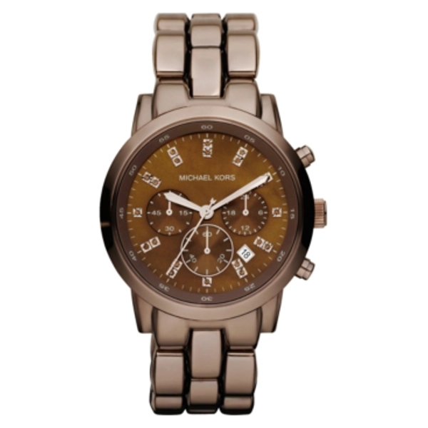 Michael Kors MK5607 Round Chocolate Watch with Rose Gold Watch