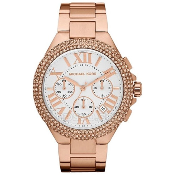Michael Kors Women's MK5636 Rose Goldtone White Dial Watch