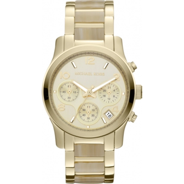 Michael Kors MK5660 Gold Plated Runway Chronograph Watch