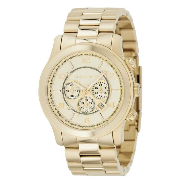 Michael Kors MK8077 Men's Light Gold Chronograph Watch