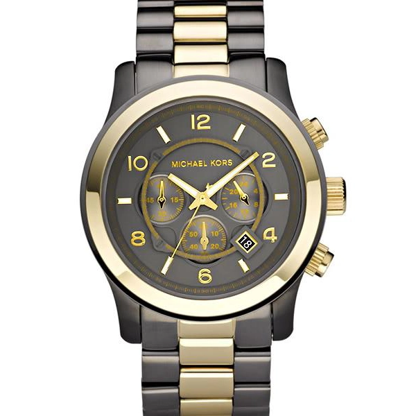 Michael Kors Men's Watch MK8160 With Black Dial And Two Tone Bracelet
