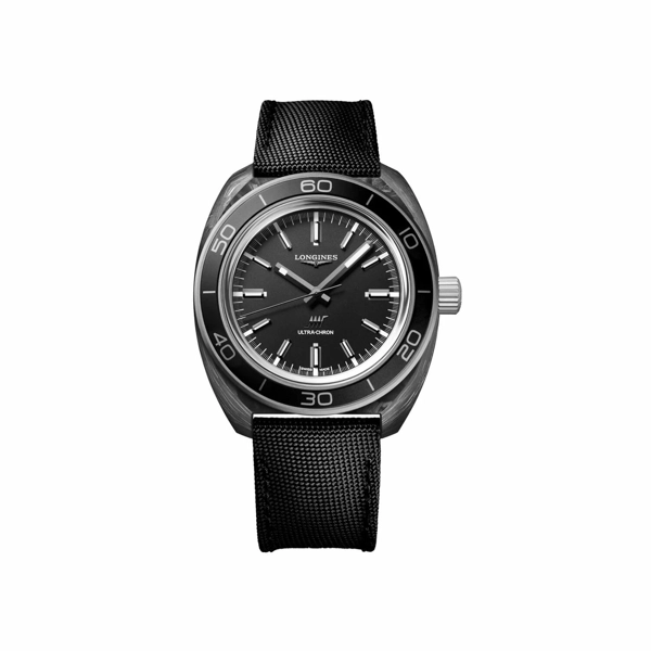 Longines Ultra-Chron Classic L2.839.4.52.2 Black Nylon  Watches For Men