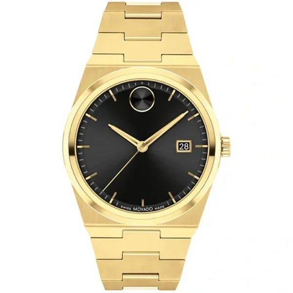 Movado BOLD Quest 3601223 Gold Stainless Steel Watches For Men