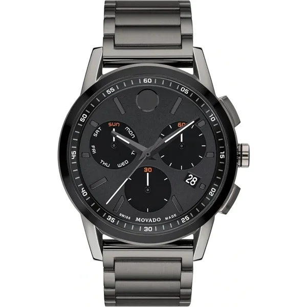 Movado Museum Sport Chronograph 0607558 Grey Stainless Steel Watches For Men