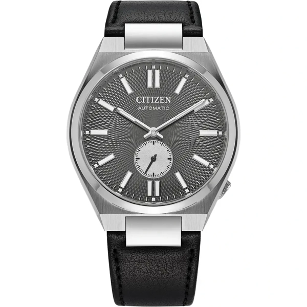 Citizen NK5010-01H Black Leather Watches For Men