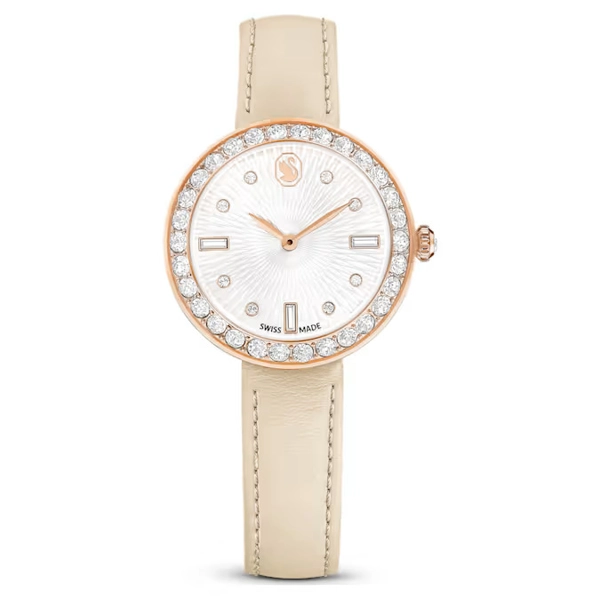 Swarovski  5672968  Beige Leather  Watches For Women