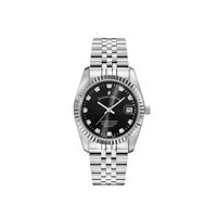 Jacque Du Manoir NRO.05 Women's Black Dial Sil..