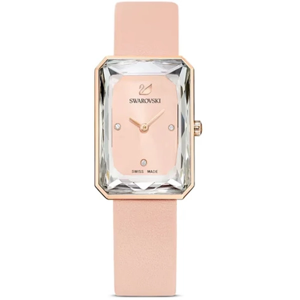 Swarovski  5547719 Peach Leather Watches For Women