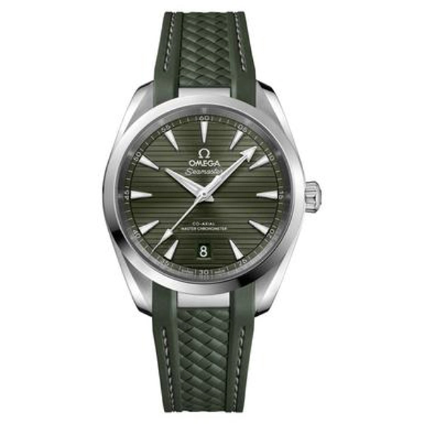 Omega Seamaster Aqua Terra 150M 220.12.38.20.10.001 Green Rubber Watches for Men