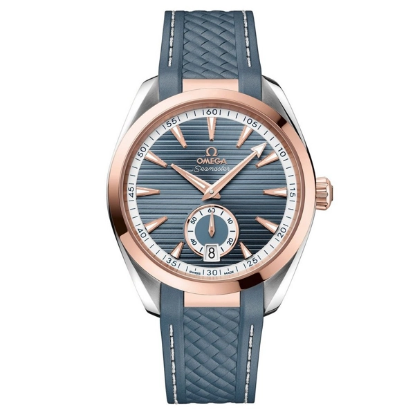 Omega Seamaster Aqua Terra 150M Small Seconds 220.22.41.21.03.001 Blue Rubber Watches for Men
