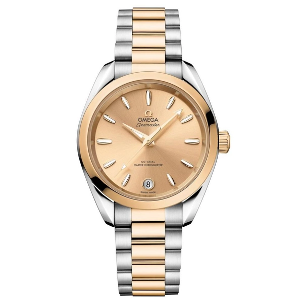 Omega Seamaster Aqua Terra 150M 220.20.34.20.08.001 Silver Stainless Steel & Gold Watches for Women