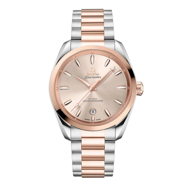 Omega Seamaster Aqua Terra 150M 220.20.38.20.09.001 Silver Stainless Steel & Gold Watches for Women