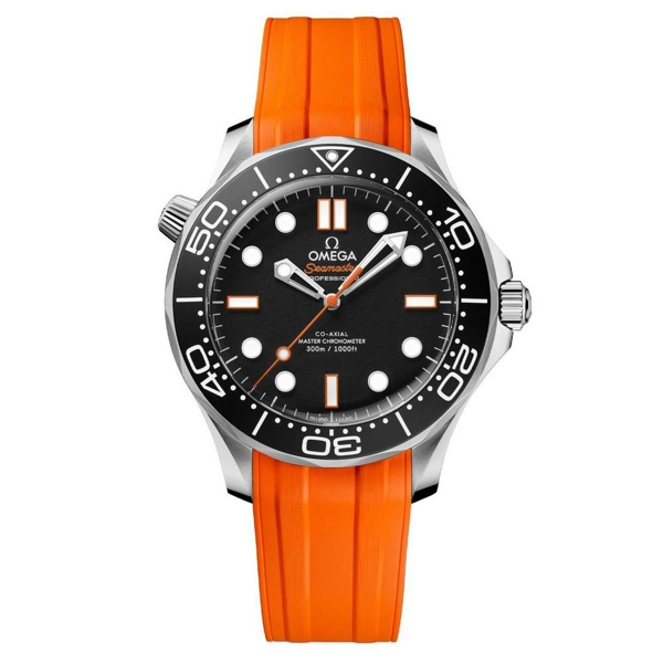 Omega Seamaster Diver 300M 210.32.42.20.01.006 Orange Rubber Watches for Men