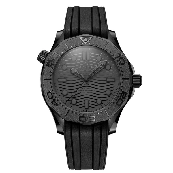 Omega Seamaster Diver 300M 210.92.44.20.01.003 Black Rubber Watches for Men