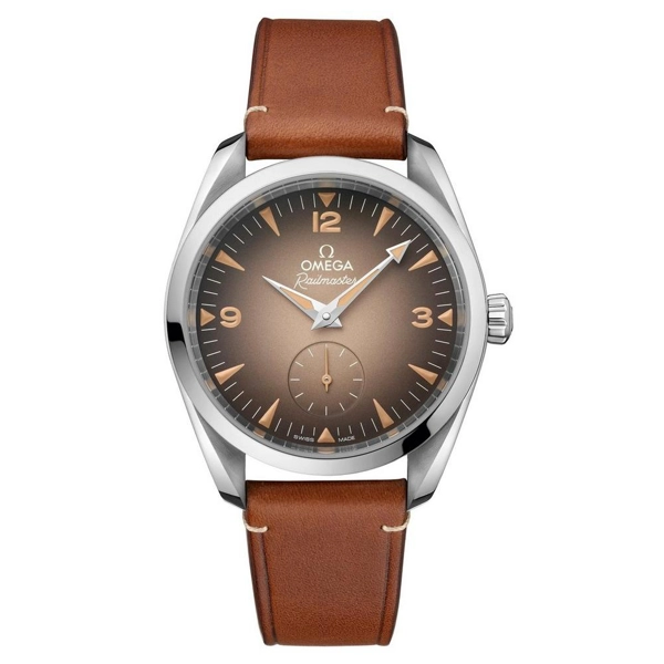 Omega Seamaster Railmaster 235.12.38.20.13.001 Brown Leather Watches for Men