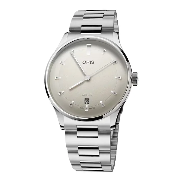 Oris Artelier Date 01 733 7810 4051-07 8 20 20 Silver Stainless Steel Watches for Men