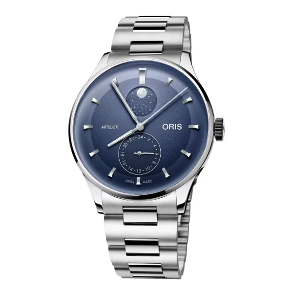 Oris Artelier Complication 01 782 7811 4055-07 8 20 20 Silver Stainless Steel Watches for Men
