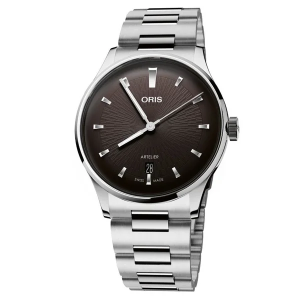 Oris Artelier Date 01 733 7810 4054-07 8 20 20 Silver Stainless Steel Watches for Men