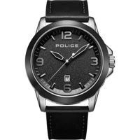 Police PEWJB2194540 Men's Black Leather Watches