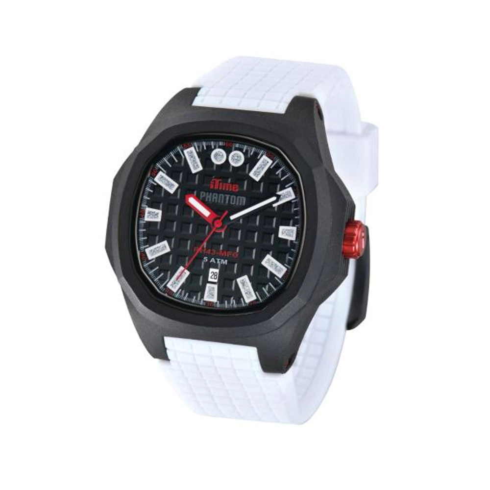 iTime Unisex Black Dial..