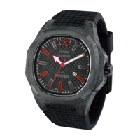 iTime Unisex Quartz Watch Black Dial Black Str..
