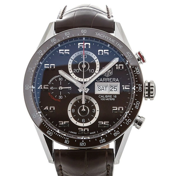 TAG Heuer CV2A1S.FC6236 Men's Brown Leather Watches