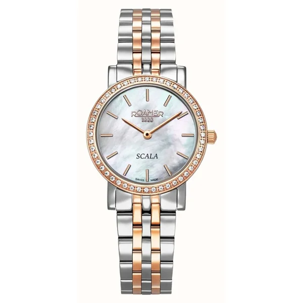 ROAMER SCALA 976830_49_20_50 Silver,Gold Stainless Steel Watches For Women