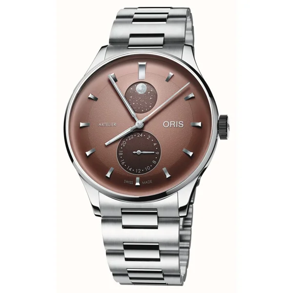 Oris Artelier Complication 01 782 7811 4056-07 8 20 20 Silver Stainless Steel Watches for Men