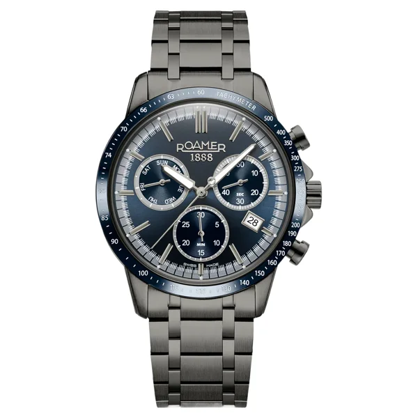 ROAMER MERCURY-CHRONO 968988_44_45_20 Black Stainless Steel Watches For Men