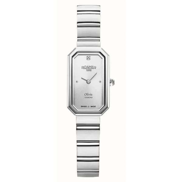 ROAMER OLIVIA-DIAMOND 627845_41_19_20 Silver Stainless Steel Watches For Women