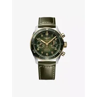 Longines Spirit Flyback L3.821.5.53.2 Green Le..