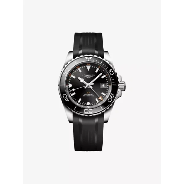 Longines Conquest HydroConquest GMT L3.790.4.56.9 Black Rubber  For Men