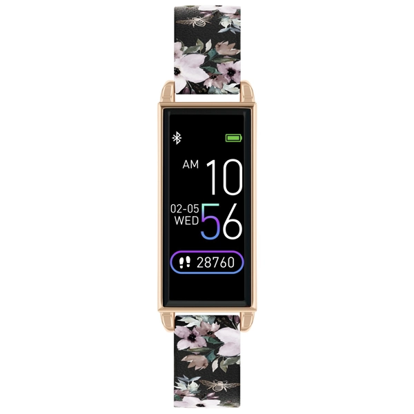 Reflex Active RA02-2052 Series 2 Black Dial PU Leather Strap Ladies Smart Watch