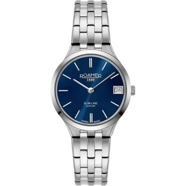 ROAMER SLIM-LINE-CLASSIC-LADIES  512857_41_45_20 Silver Stainless Steel Watches For Women