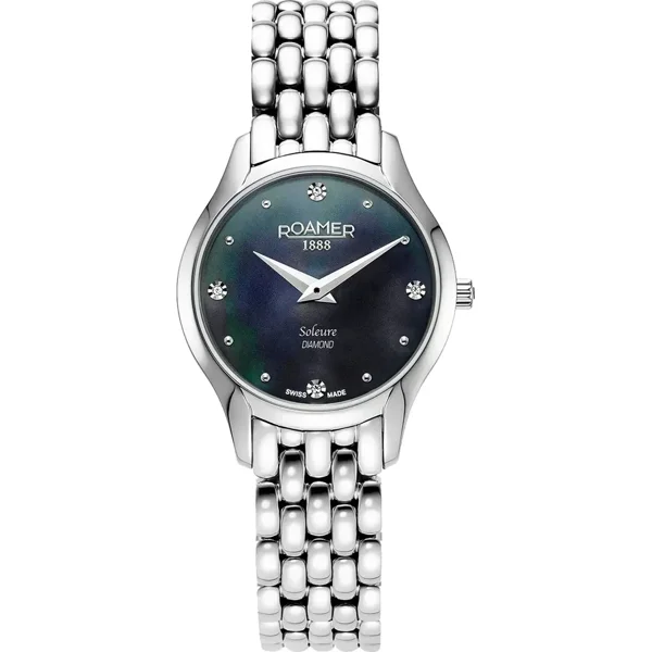 ROAMER SOLEURE-DIAMOND 547857_41_85_50 Silver Stainless Steel Watches For Women