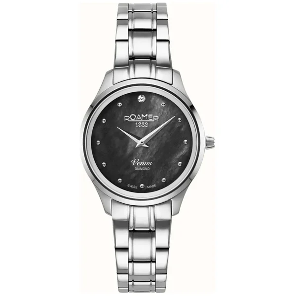 Roamer  Venus Diamond 601857 41 80 20 Silver Stainless Steel Watches For Women