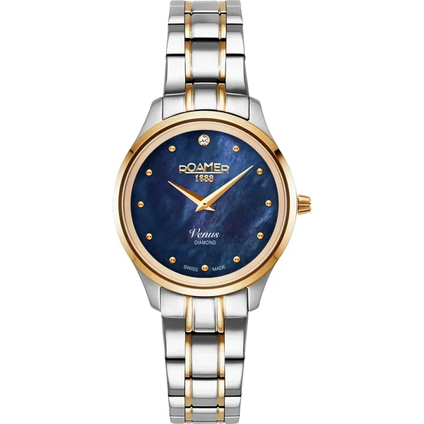 Roamer  Venus Diamond 601857 47 40 20 Bicolor rose Stainless Steel Watches For Women