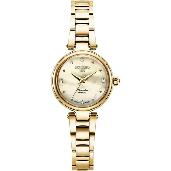 ROAMER DREAMLINE-DIAMOND 967847_48_30_50 Gold Stainless Steel Watches For Women