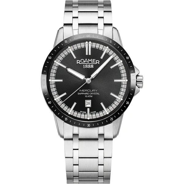 Roamer  Mercury Classic 968833_41_85_20 Silver Stainless Steel Watches For Men