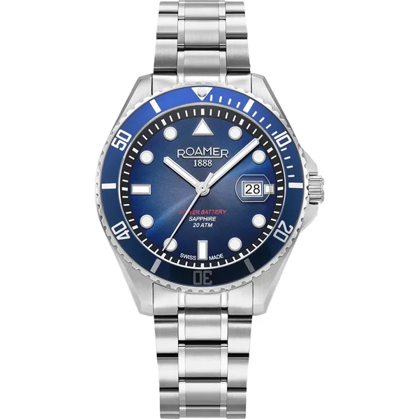 ROAMER PRO-DIVER-200 969845_41_45_20 Silver Stainless Steel Watches For Men