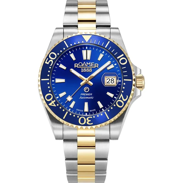 ROAMER PREMIER 986983_47_45_20 Silver,Gold Stainless Steel Watches For Men