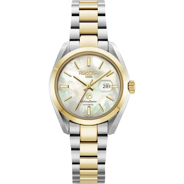 ROAMER MONTALBANO_LADIES 996990_47_20_20 Silver,Gold Stainless Steel Watches For Women