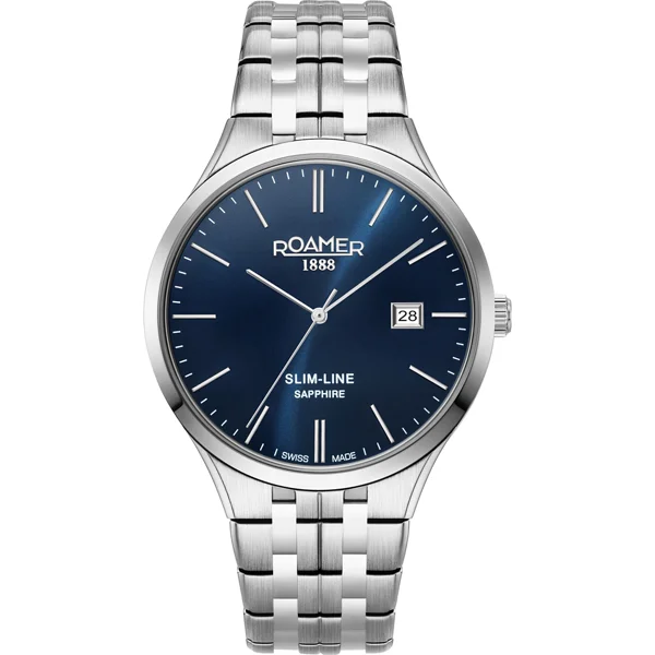 ROAMERSLIM-LINE-CLASSIC-GENTS  512833_41_45_20 Silver Stainless Steel Watches For Men
