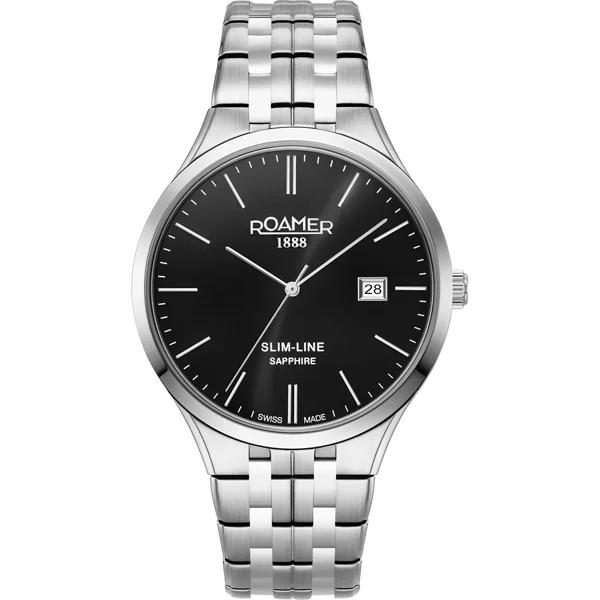 ROAMERSLIM-LINE-CLASSIC-GENTS 512833_41_55_20 Silver Stainless Steel Watches For Men