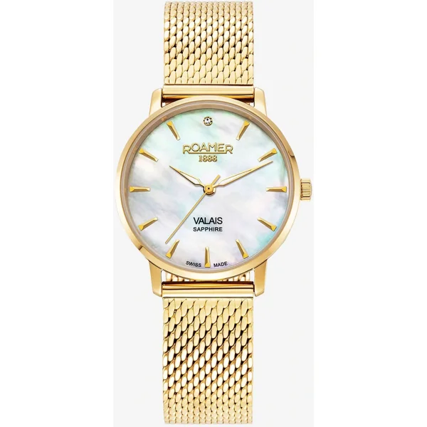ROAMER  VALAIS SETS 989847_48_10_05 Gold Stainless Steel Watches For Women