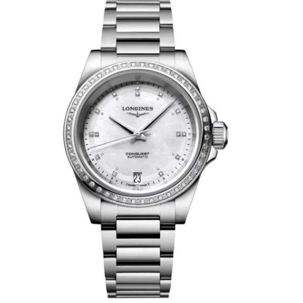 Longines Conquest L3.430.0.87.6 Silver Stainless Steel For Women