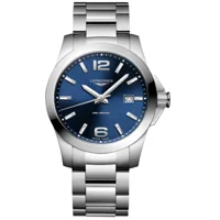 Longines Conquest L3.759.4.96.6 Silver Stainle..